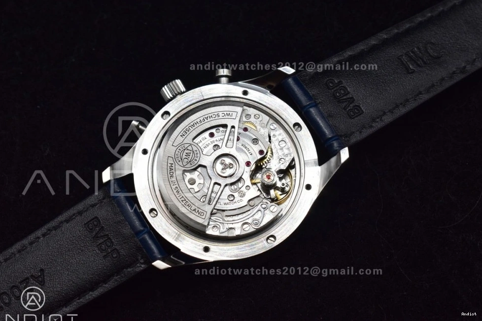 A69355 Leather ZF Dial White 1:1 on Best Blue Portuguese Strap IW371620 Edition Blue Chrono 1115
